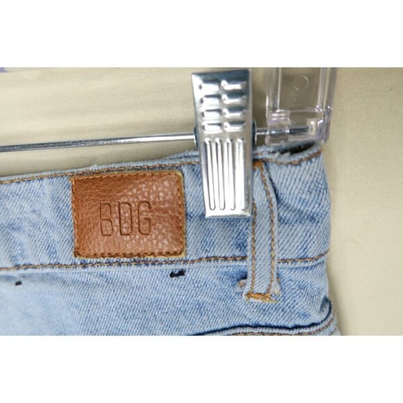 BDG Urban Outfitters Cowboy Jeans Womens 29 Distressed Denim High Rise Raw Hem - Picture 8 of 10